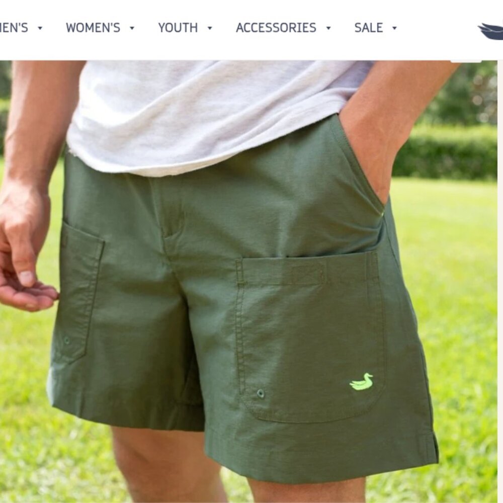 Men’s Southern Marsh Tarpon Flats Fishing Fieldtec Shorts Dark Green Sz Small